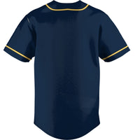 Central Alabama Community College Trojans Lightweight Baseball Jersey - Navy