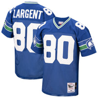 Seattle Seahawks 1985 Steve Largent Royal Authentic Throwback Retired Player Jersey