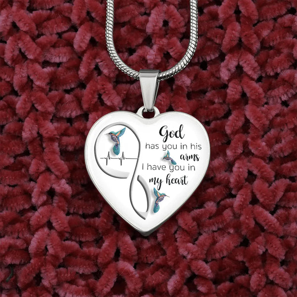 My Little Girl Heart Necklace, Daughter Heart Necklace from Dad, Daughter Forever Heart Necklace, Birthday Christmas Present 