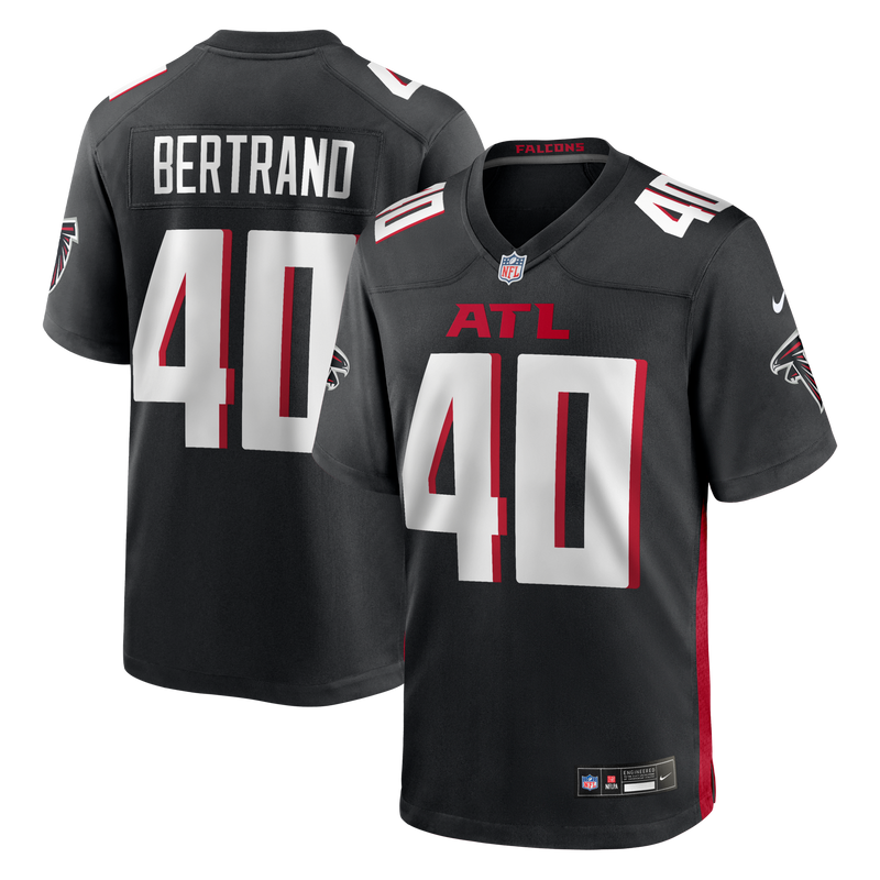 Atlanta Falcons JD Bertrand Black Team Game Jersey