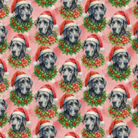 Festive Dog Holiday Gift Wrap, Great Dane Christmas Wrapping Paper, Gentle Giant Wrapping Paper, Dog Lover Gift Wrap, Holiday Paper Roll