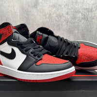 High Top Sneakers, Red Colorway, Lace Up Design, Casual Gift for Sneaker Fans