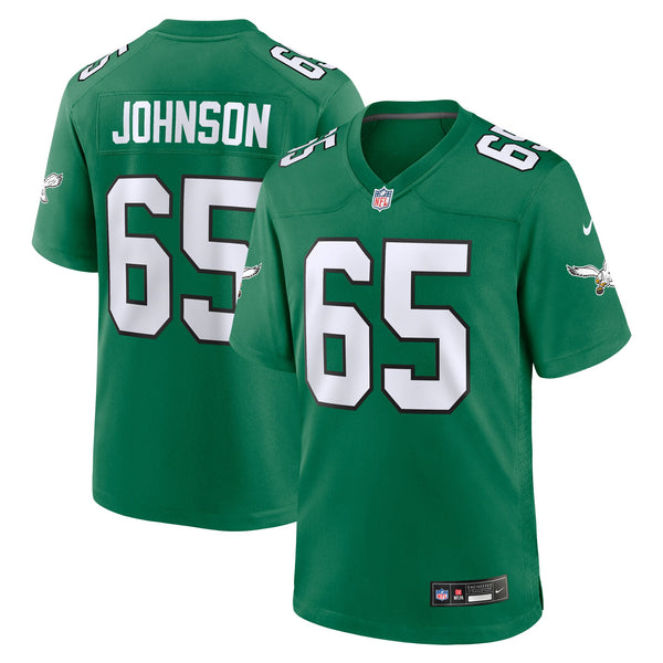 Philadelphia Eagles Lane Johnson Kelly Green Alternate Game Jersey