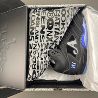 Low Top Sneakers, Blue Black Colorway, Lace Up Design, Casual Gift for Sneaker Fans