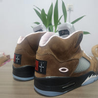 High Top Sneakers, Dark Brown Colorway, Lace Up Design, Casual Gift for Sneaker Fans