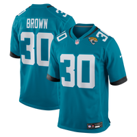 Jacksonville Jaguars Montaric Brown Teal Game Player Jersey