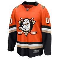 Anaheim Ducks Orange Home Breakaway Custom Jersey