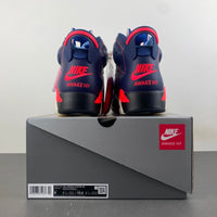High Top Sneakers, Royal Blue Red Colorway, Lettering Design, Lace Up Design, Casual Gift for Sneaker Fans
