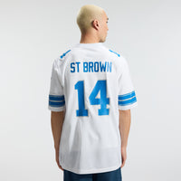 Detroit Lions Amon-Ra St. Brown White Game Jersey