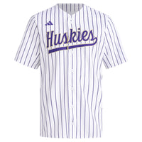 White Washington Huskies Replica Baseball Jersey