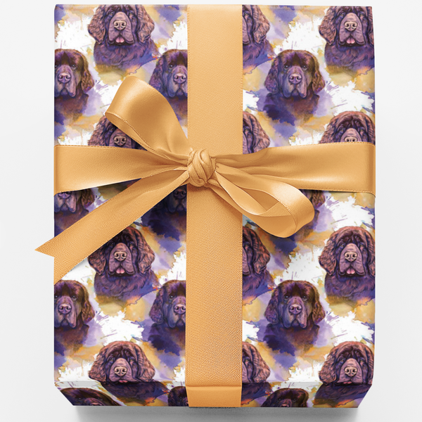 Sheltie Snowflake Gift Wrap, Shetland Sheepdog Christmas Wrapping Paper, Winter Dog Holiday Wrapping Paper Roll, Dog Lover Xm