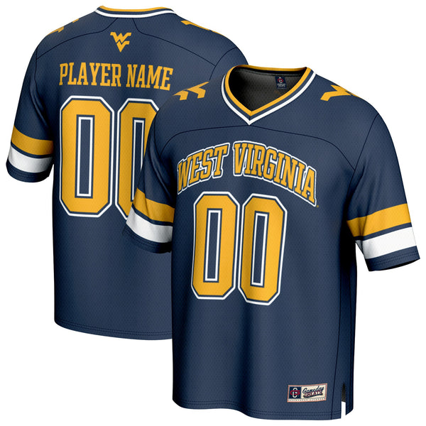 West Virginia Mountaineers NIL Pick-A-Player Football Fashion Jersey - Navy