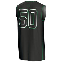 #50 Hawaii Rainbow Warriors Lightweight Basketball Jersey - Black
