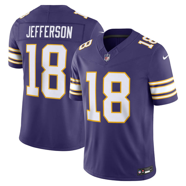 Minnesota Vikings Justin Jefferson Purple Alternate Classic Stitched Limited Jersey