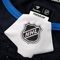 Winnipeg Jets Connor Hellebuyck Navy Home Premium Jersey