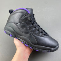 Low Top Sneakers, Black Purple Colorway, Leather Footwear, Lace Up Design, Casual Gift for Sneaker Fans