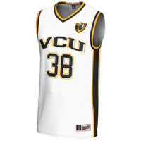 #38 VCU Rams Lightweight Basketball Jersey - White