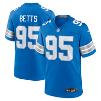 Detroit Lions Mathieu Betts Blue Game Jersey