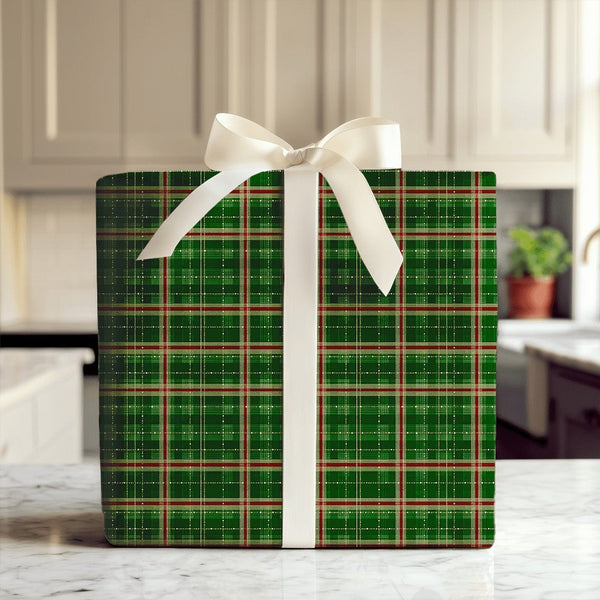 Tartan Plaid Gift Wrap, Christmas Plaid Wrapping Paper, Holiday Plaid Wrapping Paper, Winter Christmas Wrapping Paper, Festiv