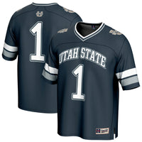 #1 Utah State Aggies Collegiate Football Fashion Jersey - Navy