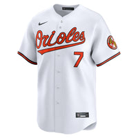 Baltimore Orioles Jackson Holliday White Home Limited Player Jersey