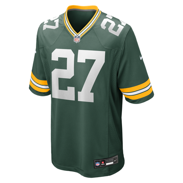 Green Bay Packers Kitan Oladapo Green Game Jersey