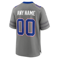 Buffalo Bills Gray Nickel City Custom Game Jersey