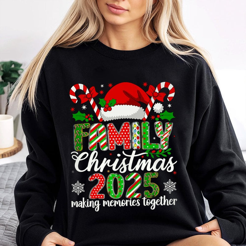 Making Memories Together Crewneck, Family Christmas 2025 Sweatshirt, Matching Xmas Holiday Sweater, Comfy Winter Family Party Present