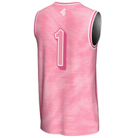 #1 Coastal Carolina Chanticleers Lightweight Basketball Fashion Jersey - Pink