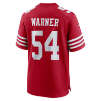 San Francisco 49ers Fred Warner Scarlet 80th Anniversary Game Jersey