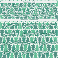 Xmas Holiday Pattern Shirt, Christmas Tree Performance T-Shirt, Custom Christmas Sports Tee, Personalized Name and Number Athletic Shirt