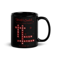 Custom Linked Names Ceramic Mug, Personalized Family Name Crossword Mug, Forever Connected Coffee Mug, Christmas Family Keepsake Tea Cup