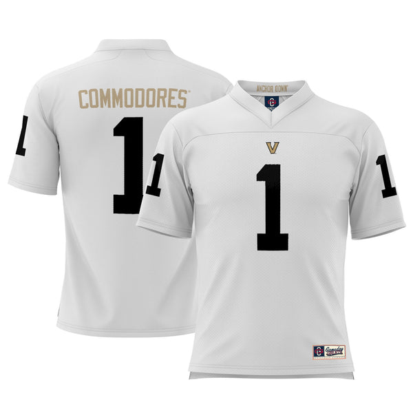 #1 Vanderbilt Commodores Football Jersey - White