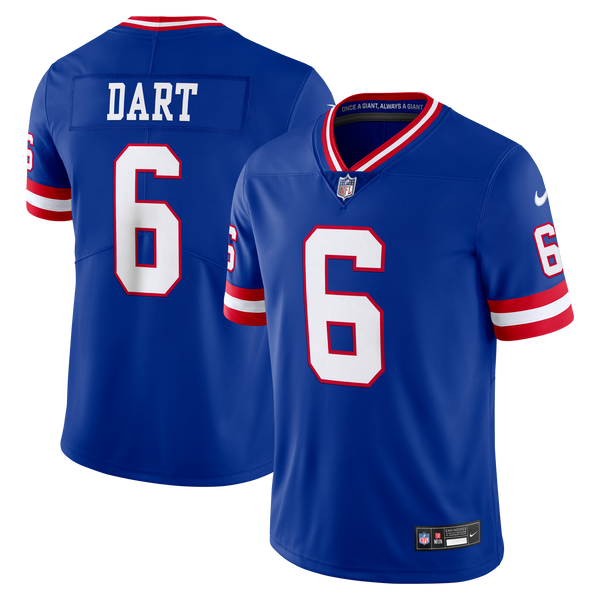 New York Giants Jaxson Dart Royal Legacy Stitched Limited Jersey