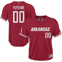 Arkansas Razorbacks NIL Pick-A-Player Lightweight Baseball Jersey - Cardinal