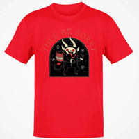 Humorous Dark Christmas Graphic Tee, Yule Be Sorry Krampus T-Shirt, Holiday Folklore Monster Shirt, Spooky Winter Season Present