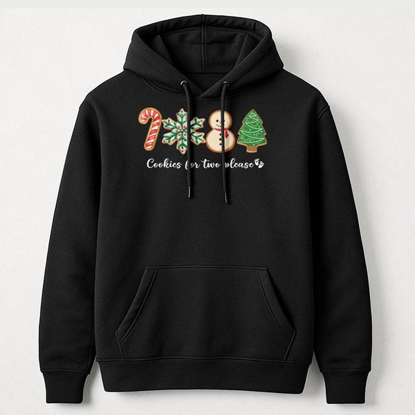 Gingerbread Christmas Pregnancy Announcement Hoodie, Cookies for Two Please Hoodie, Adorable Holiday Expecting Mom Hoodie, Wi