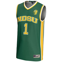 #1 NDSU Bison Lightweight Basketball Jersey - Green