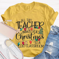 Festive Holiday Graphic Tee, Teacher Christmas Shirt, Adorable Educator Christmas T-Shirt, School Winter Holiday Top, Teacher Appreciation Present