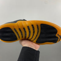 Low Top Sneakers, Black Yellow Gold Colorway, Lace Up Design, Casual Gift for Sneaker Fans