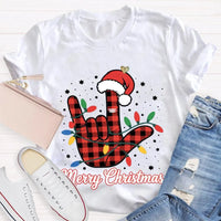 Festive Holiday Lights Shirt, Christmas Santa Hats and Lights T-Shirt, Adorable Xmas Graphic Tee, Comfy Winter Holiday Shirt, Christmas Present Tee