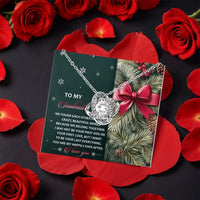 Christmas Love Knot Necklace, Soulmate Love Knot Necklace, Last Everything Love Knot Pendant, Romantic Wife Holiday Jewelry