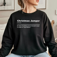 Humorous Sarcastic Holiday Sweater, Christmas Jumper Definition Sweatshirt, Ugly Christmas Sweatshirt, Xmas Crewneck, Retro Holiday Present