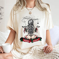 Vintage Pin-Up Girl Holiday Shirt, Milwaukee Christmas T-Shirt, Retro Milwaukee City Pride Tee, Edgy Graphic Christmas T-Shirt