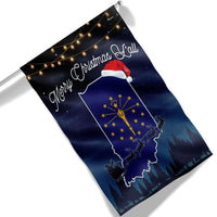 IN State Pride Holiday Yard Flag, Indiana Merry Christmas Y'all Garden Flag, Double-Sided Winter Lawn Flag