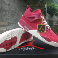 Mid Top Sneakers, Red Purple Gold Colorway, Lace Up Design, Casual Gift for Sneaker Fans