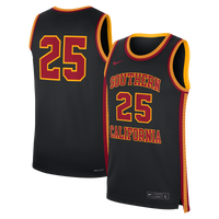 #25 Black USC Trojans Alternate Replica Basketball Jersey