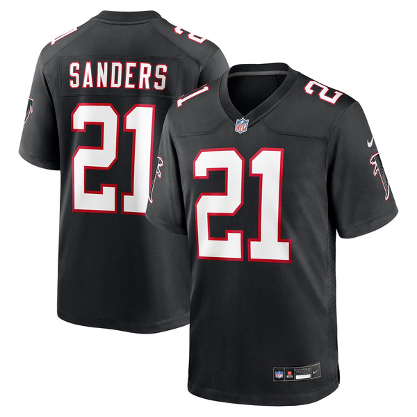 Atlanta Falcons Deion Sanders Black Retired Player Alternate Game Jersey