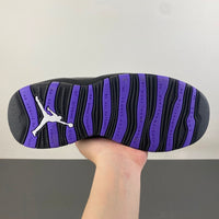 Low Top Sneakers, Black Purple Colorway, Leather Footwear, Lace Up Design, Casual Gift for Sneaker Fans
