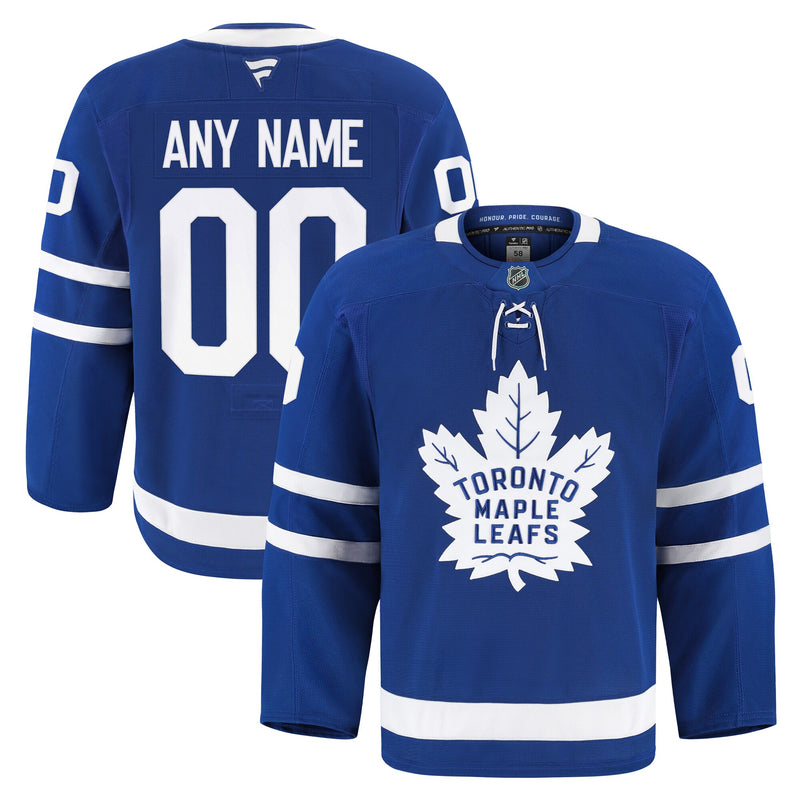 Toronto Maple Leafs Blue Home Authentic Pro Custom Jersey